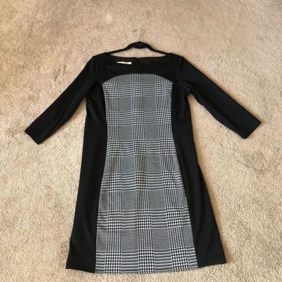 Evan Picone Plaid Dress Size 12 - Picture 1 of 16